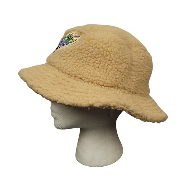 Tampa Bay Devil Rays MLB Sherpa Bucket Hat SGA T Pain Concert Cream EUC - Picture 13 of 15